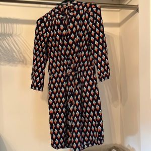 DVF print dress